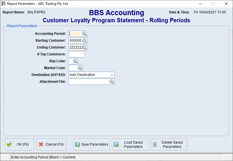 Customer Loyalty Program Statement - Rolling Customer Loyalty Program Statement - Rolling