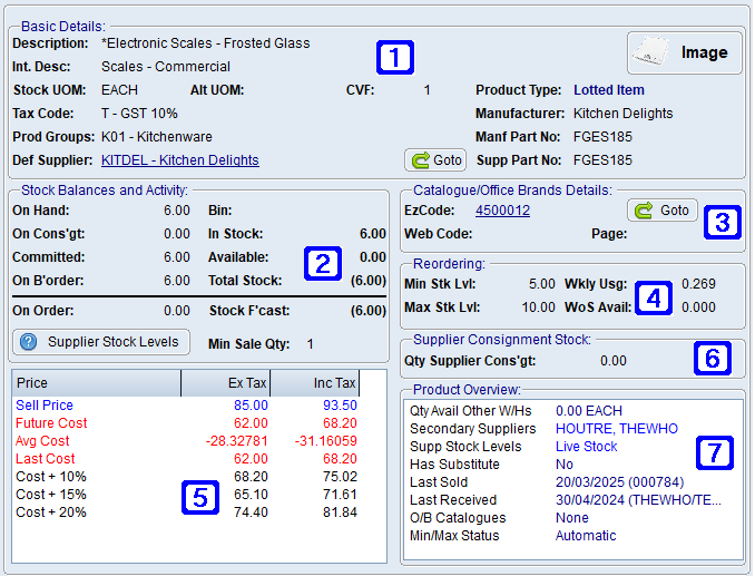 General Information Tab Screen General Information Tab Screen